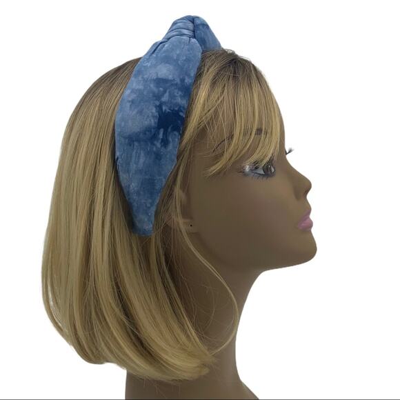 Lele Sadoughi Atlantic Blue Tie-Dye Knotted Headband New main image 12